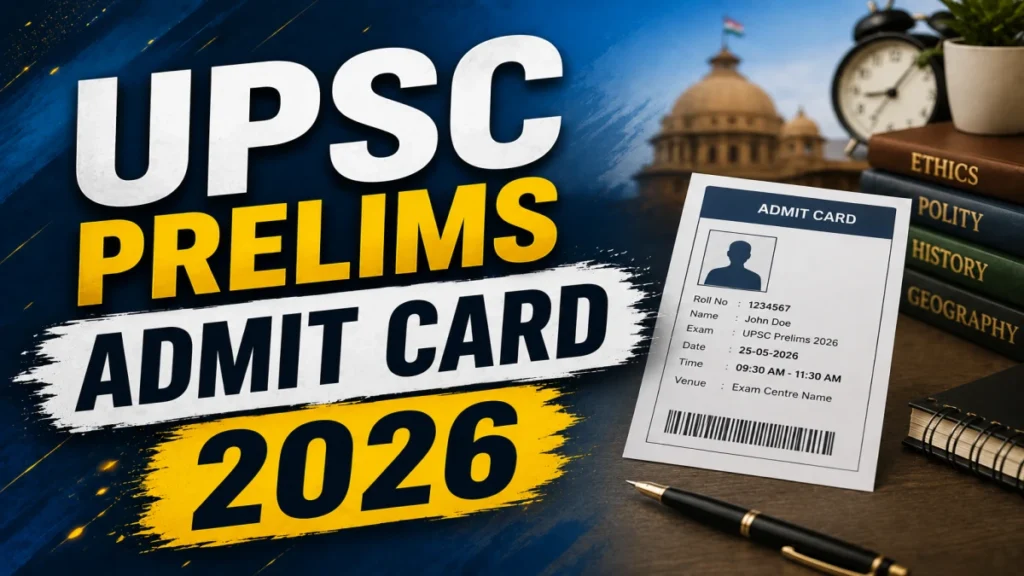 UPSC Prelims Admit Card 2026