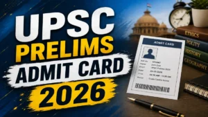 UPSC Prelims Admit Card 2026