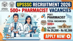 UPSSSC Pharmacist Recruitment 2026 Out – Apply Online 560 Posts