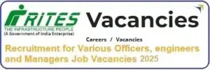 Various Jobs Vacancy Recruitment in Rites 2026
