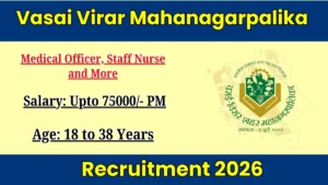 Vasai Virar Mahanagarpalika Recruitment 2026 Out