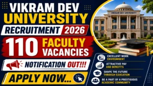 Vikram Dev University Faculty Recruitment 2026