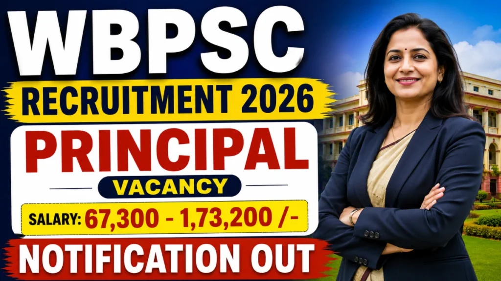WBPSC Principal Recruitment 2026 – Apply Online for 12 Posts