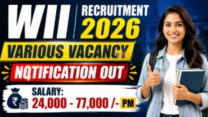 WII Recruitment 2026 – Apply Online for 38 Project Assistant, Project Scientist and More Posts